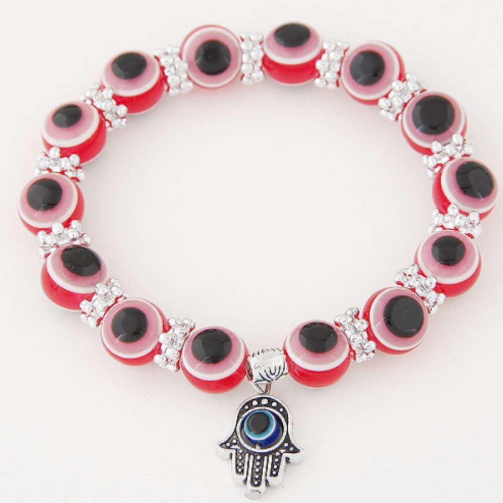 Red hasma hand of fatima bracelet